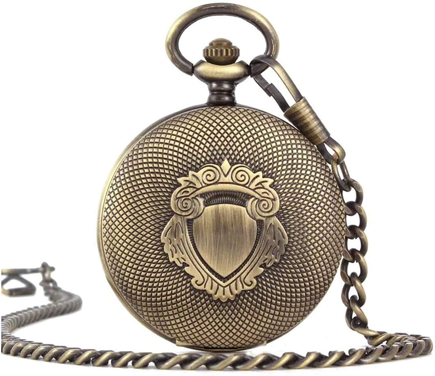 Numeri Meccanici Dial Skeleton Pocket Orologi con Catene per Uomo da Uomo