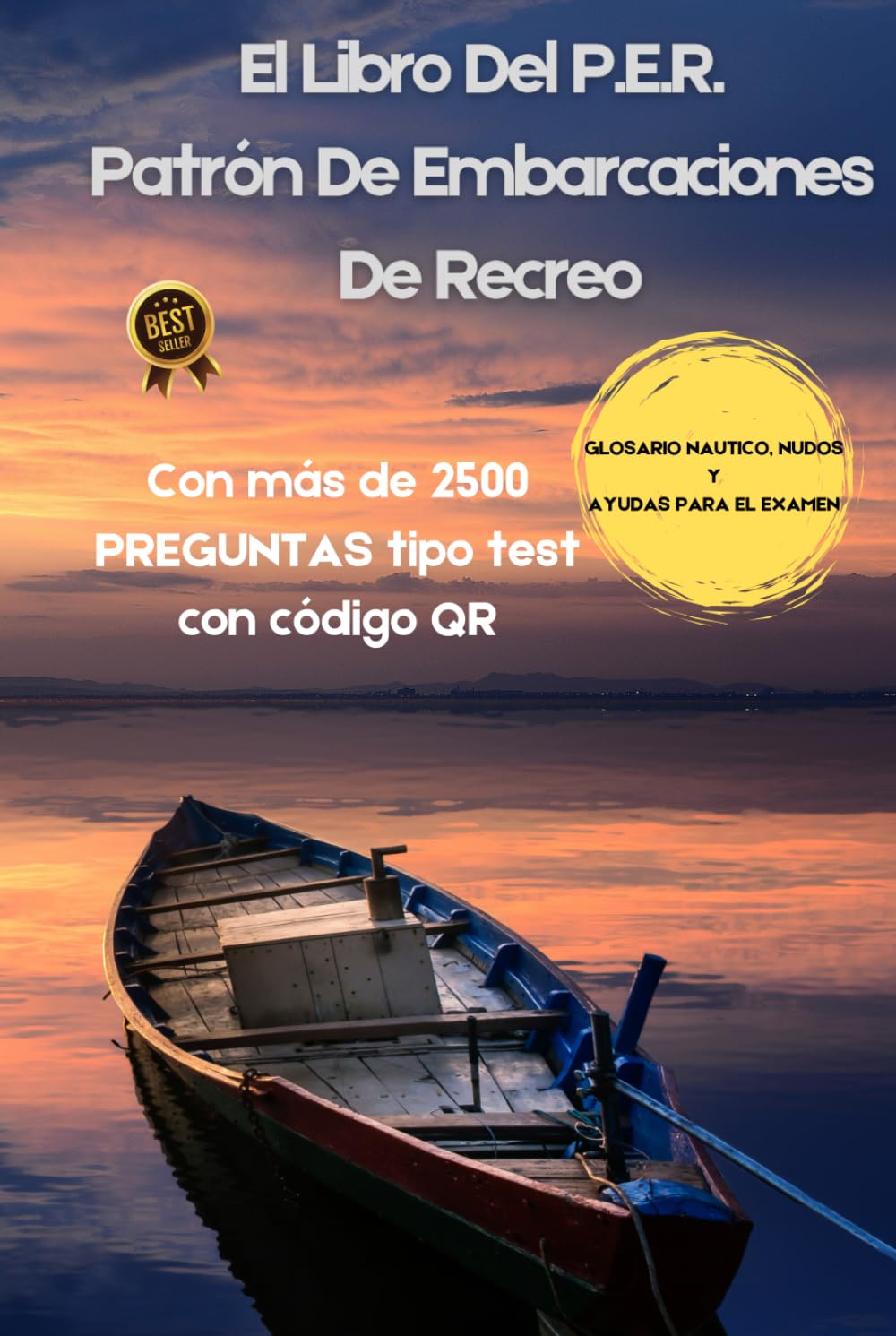 Livre P.E.R. Patrón de Embarcaciones de Recreo avec 2500 tests QR code