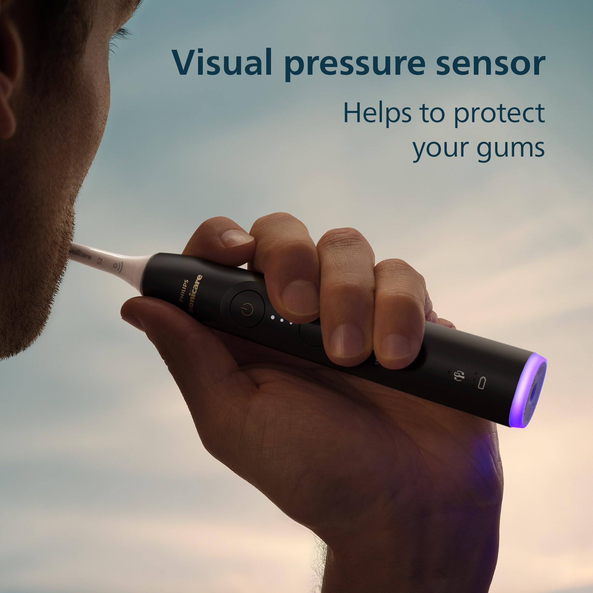 Philips Sonicare Spazzolino elettrico serie 6700 - Tecnologia Sonicare di nuova generazione, sensore di pressione, 9 impostazioni di spazzolatura, SmarTimer, BrushPacer, 21 giorni di autonomia