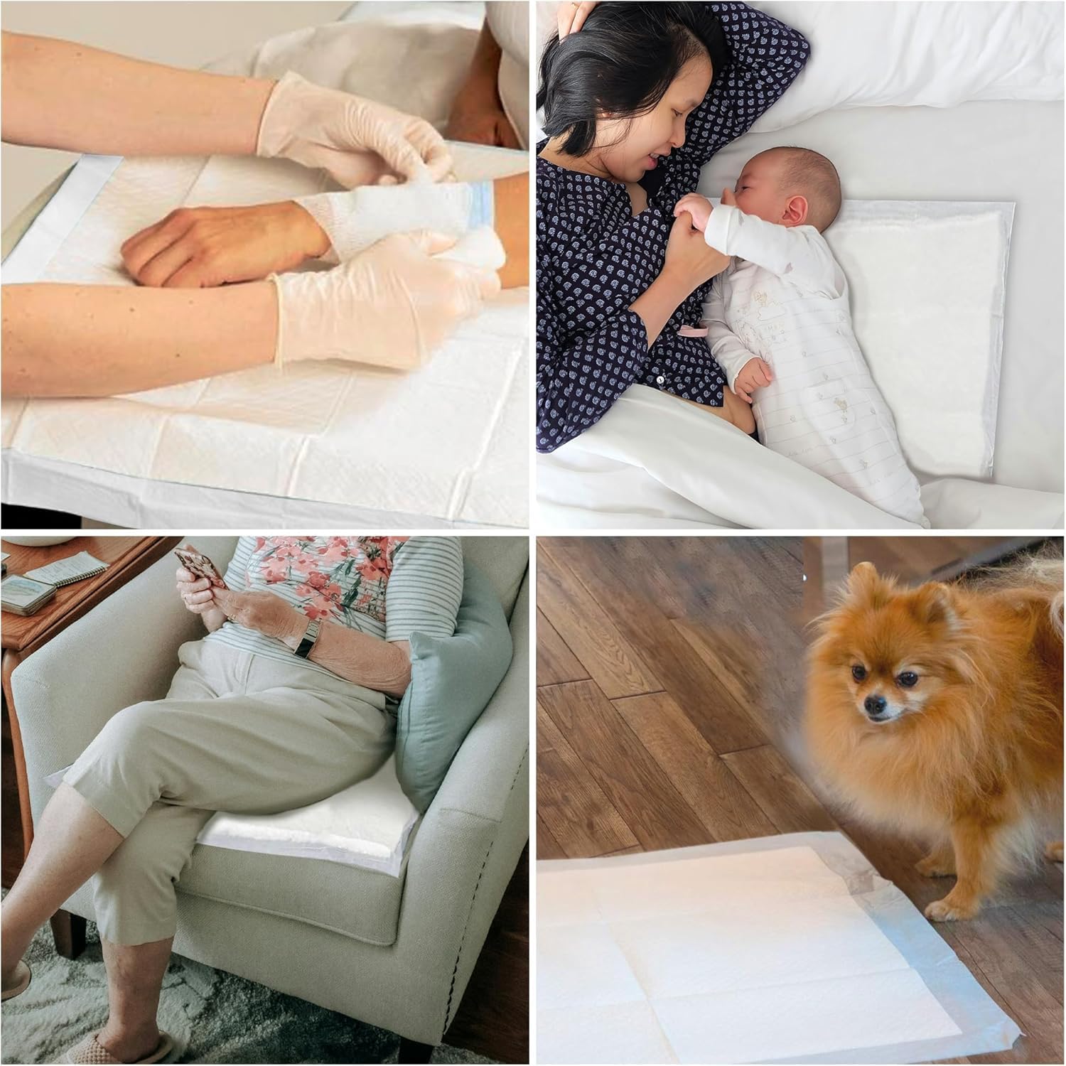 INDAS SABANINDAS - Pack 2 Paquetes de 20 Protectores de Cama Extra 80 x 180 - Protectores Absorbentes, Ideal para Incontinencia, Confort y Seguridad - Libre de Látex