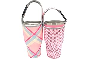 Pink Neoprene Yeti Carrier Holder Pouch for 20-30oz Tumblers