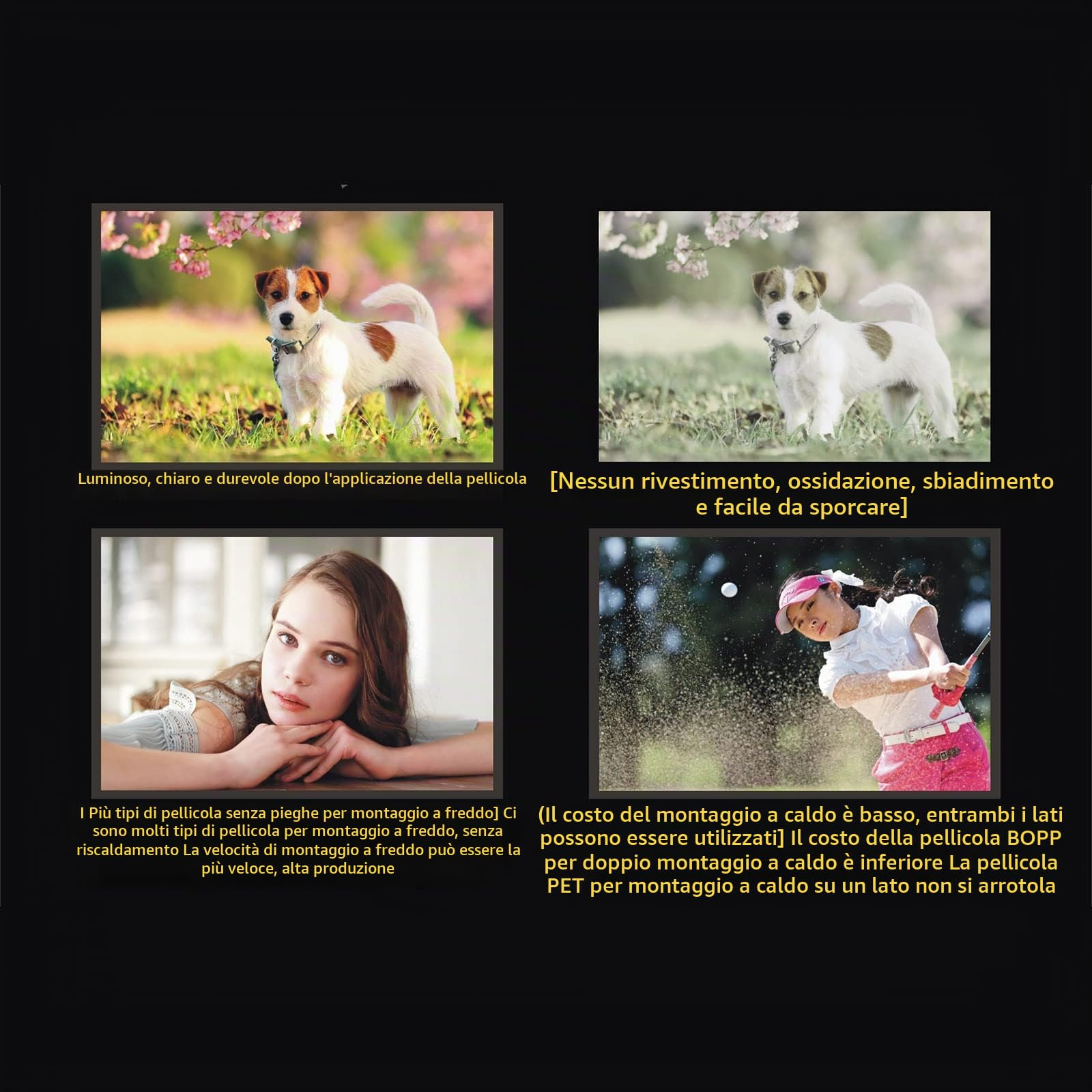 Laminatrice per Film a Freddo A2+ Macchina per Laminazione su Un Lato E su Entrambi I Lati, Temperatura 0°C-180°C, velocità Regolabile, con Display Digitale LCD, per Documenti, Foto, Carte