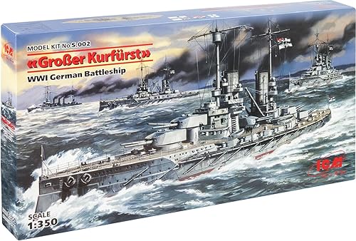 Miniatura 1 de ICM Modelos Battleship SMS Groer Kurfurst Kit de construcción