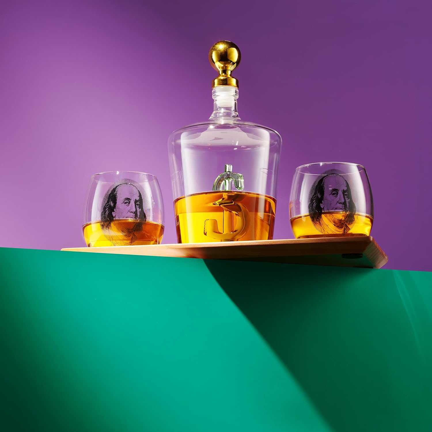 Bling Dollar Decanter and Benjamins Whiskey 14 71aluWMUjPL. AC SL1500