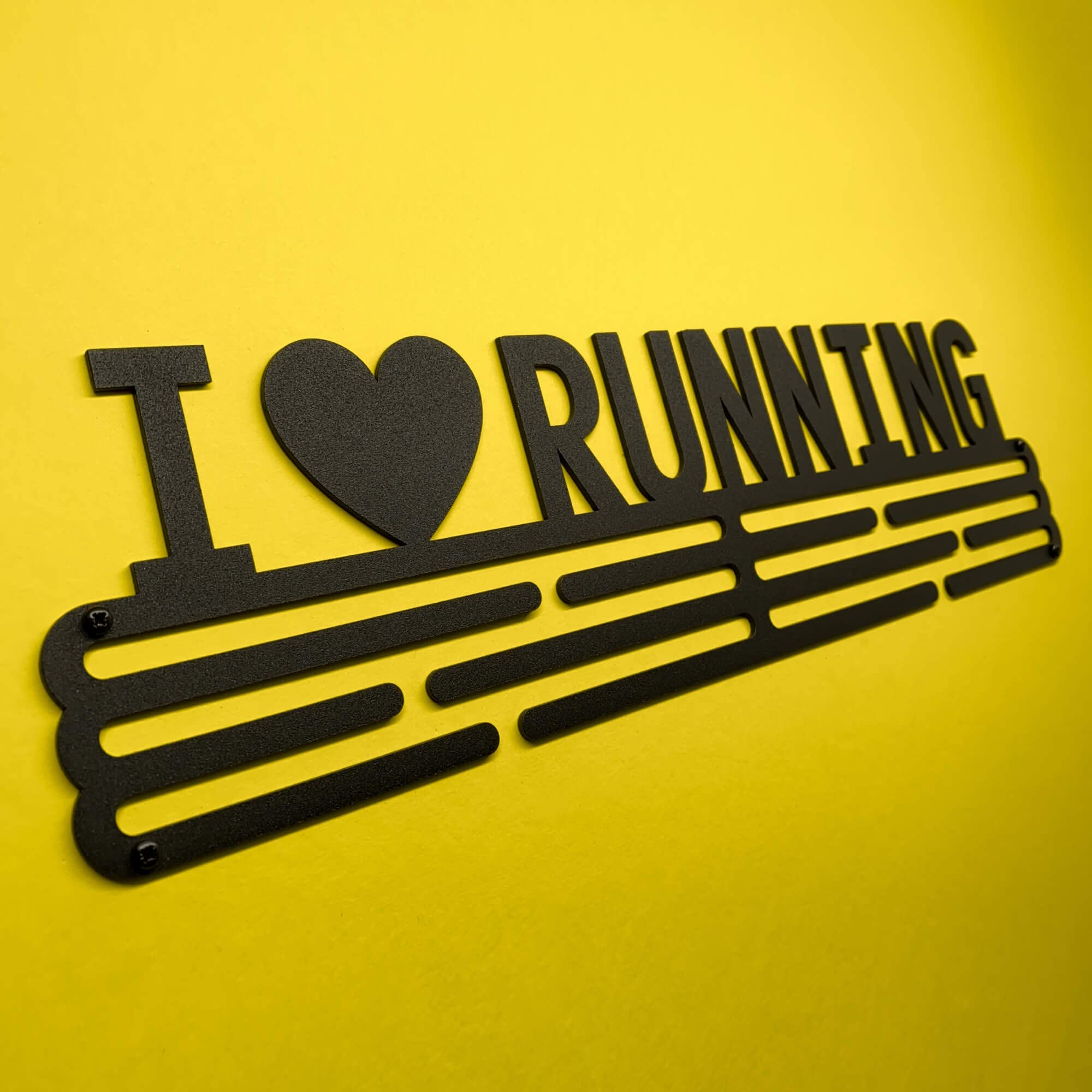 I Love Running Sport Porta Medaglie | Medal Hanger Display | Steel Medal Holder