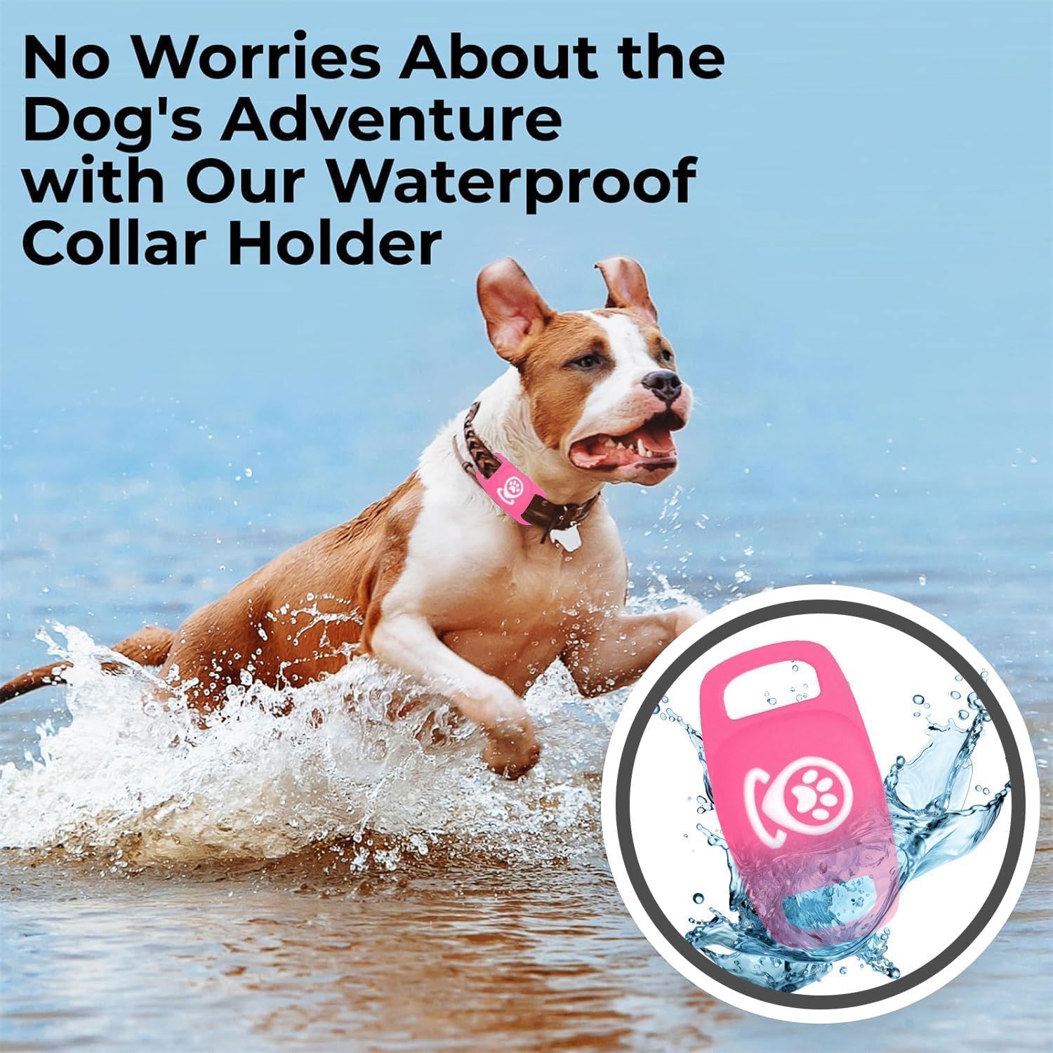 Pet Tracker for Dog, Tracker Smart Pet Location Tracker with Holder, Personalized Smart Item Finder, MFi Certificated Dog Tracking Device, No Monthly Fee, Works with Find My(iOS Only) (Pink) - image 6