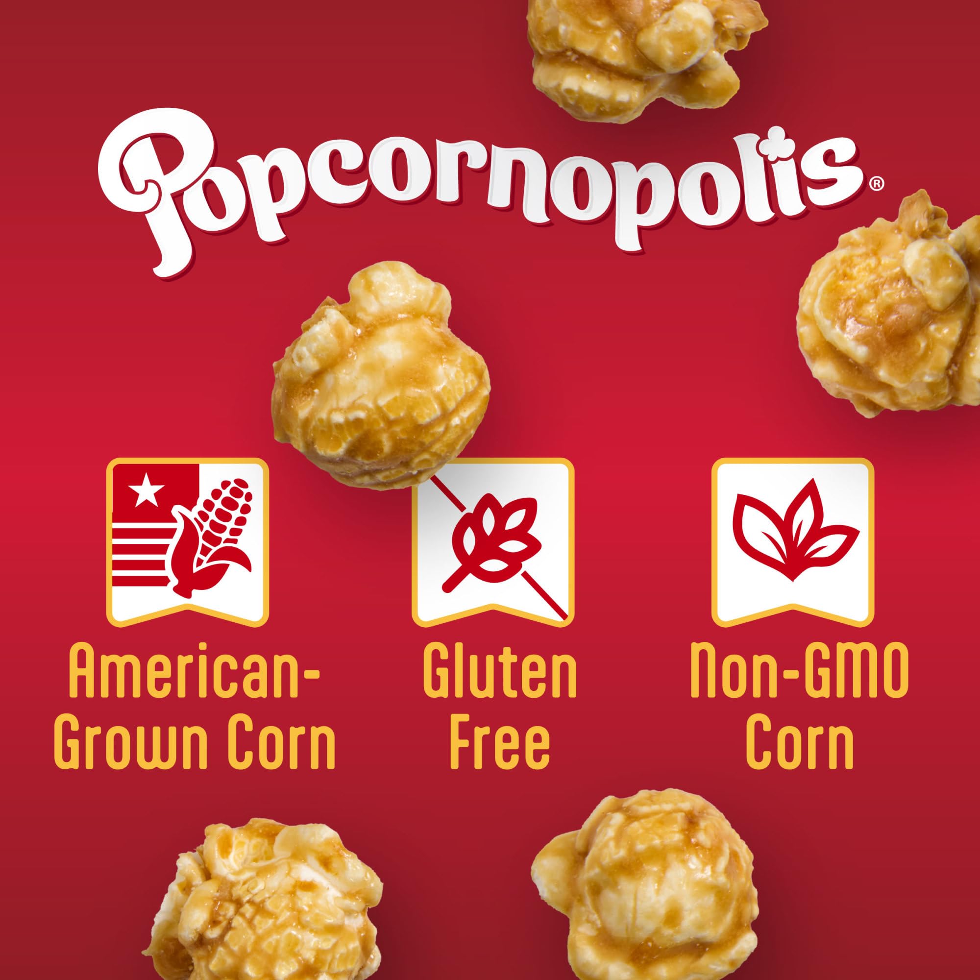 Popcornopolis Karamell, 12 Karamell, 75 g