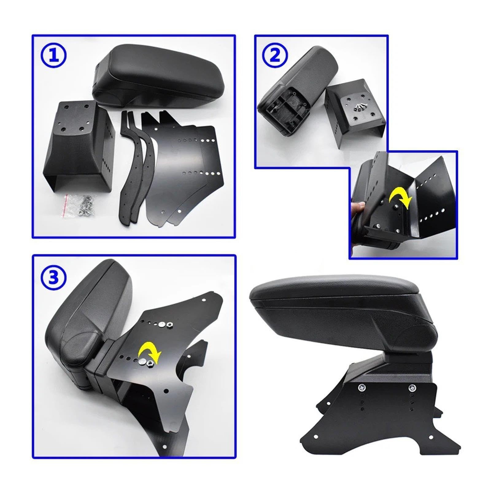 Reposabrazos Universal Coche Compartimento Ajustable Contenido Estilo