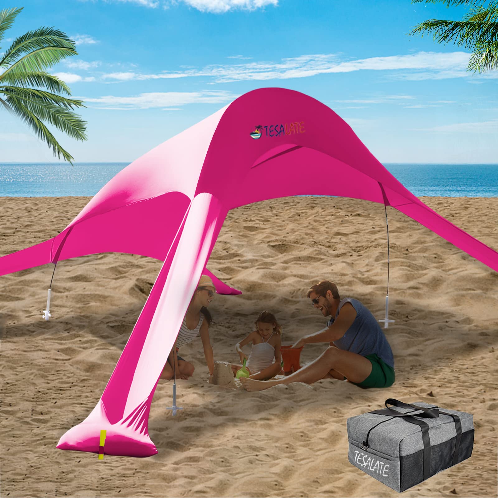 Buy Beach Canopy Tent Portable Sun Shade Cabana Shelter Camping Pop Up Tents 10 x 10 FT Toldo