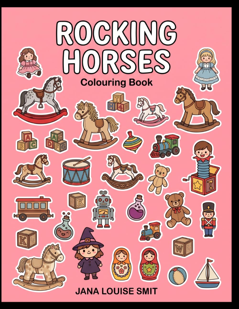 Rocking Horses Colouring Book