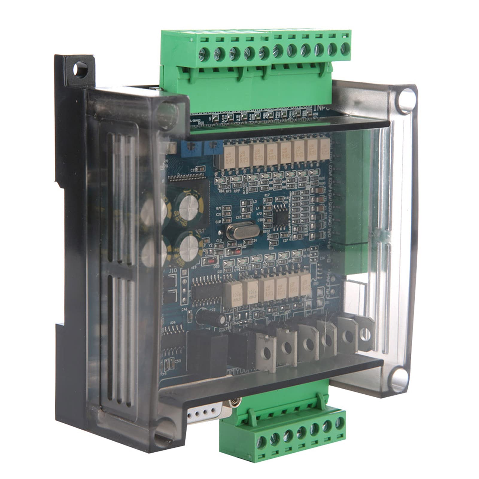 Garosa FX3U-14MT Scheda di Controllo Industriale PLC, Controller Logico programmabile Controllo PLC 24V DC, analogico 6AD + 24V 1A,Computer Industriale