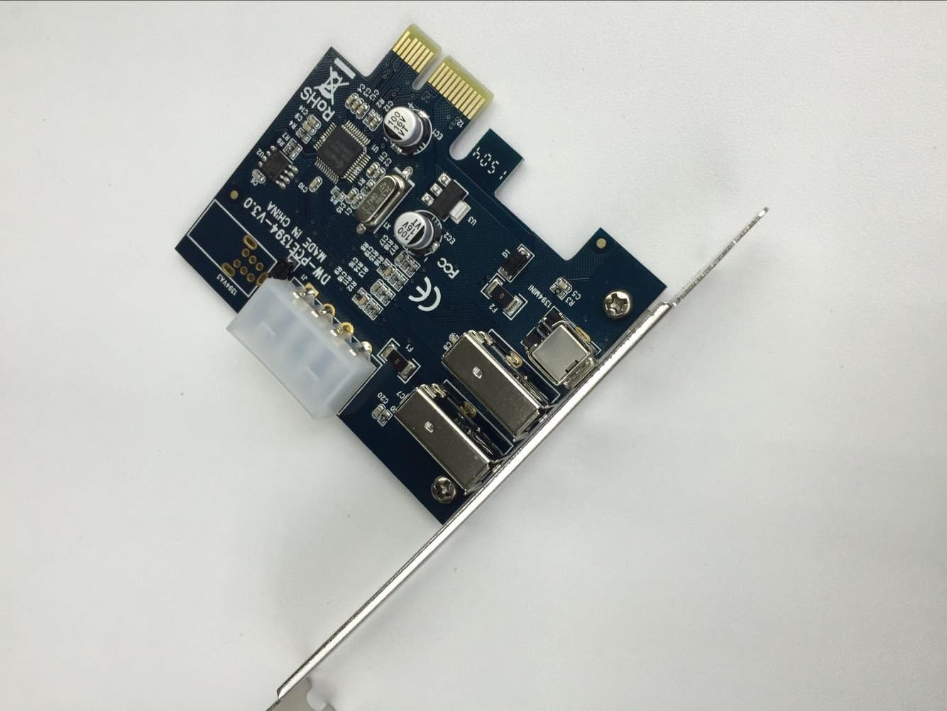 DAJALON PCI Express PCI-E FireWire 1394a 3 Port Card Adapter Converter