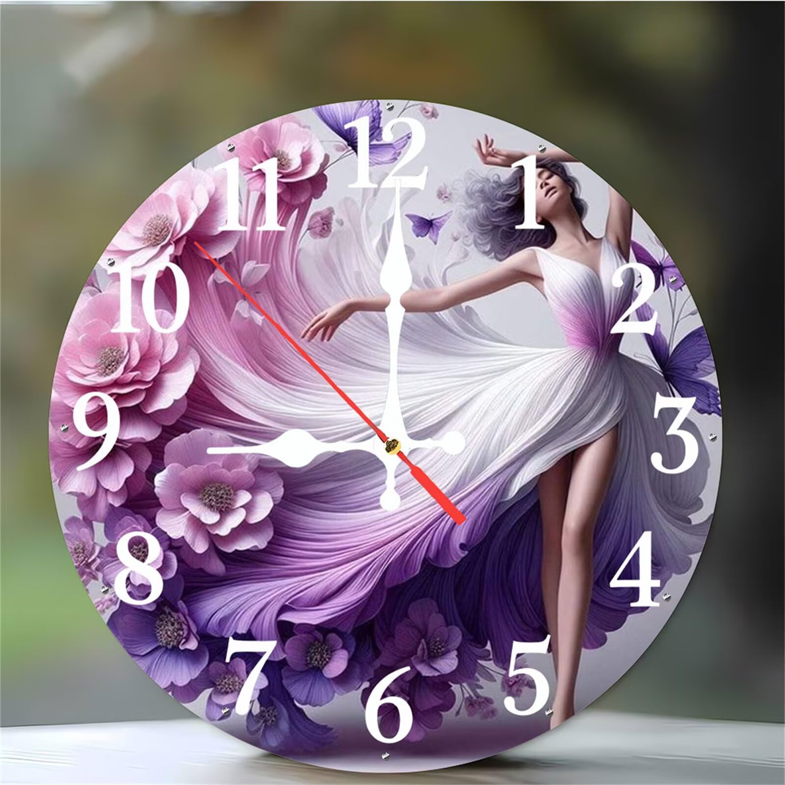 Horloge murale moderne silencieuse 30cm avec chiffres arabes