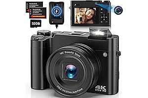 4K Digital Vlogging Camera with Dual Autofocus