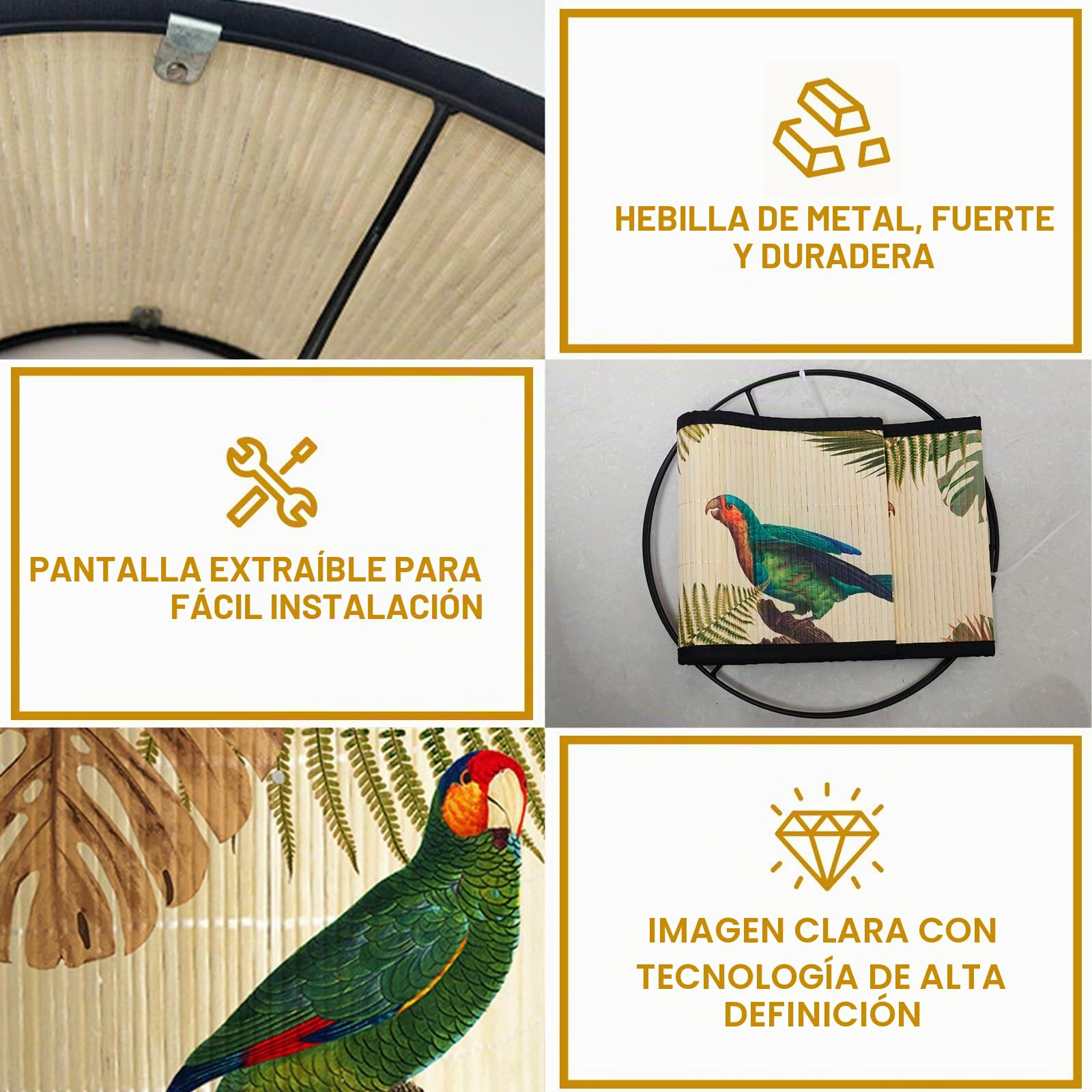 Klosz de lino para lámpara, abażur hecho a mano para lámpara de pie, lámpara colgante y lámpara de mesa, casquillo E27, luz antideslumbrante, Ø 30 cm x alt. 20 cm (color F)
