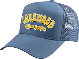 Funny Cute Animal Camping Trip Adventure for Outdoor Lovers Trucker Hat with Adjustable Mesh Back