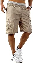 Unbranded Men's Casual Cargo Shorts, Stone Beige, S, M, L, XL, 2XL, 3XL