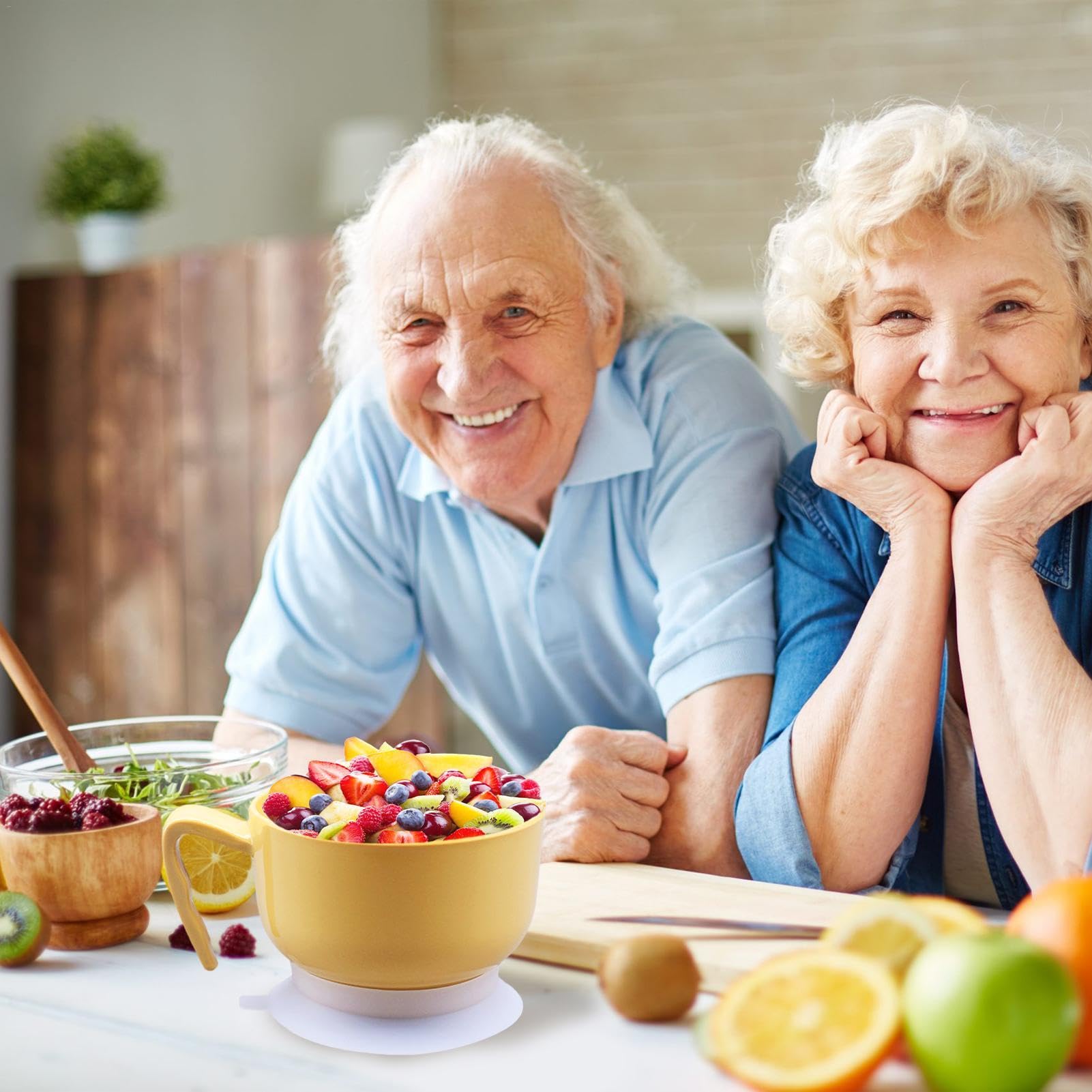 Lekkie miski do zupy | Bezpieczne rozwiązania do jedzenia | Wygodne jedzenie naczyń | Antypoślizgowe miski do zupy | Miski do mycia naczyń | Atrakcyjne Elderly Dining Ware