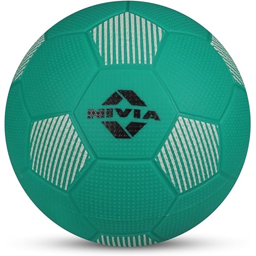 Nivia Home Play Mini Football for Kids, Soft & Lightweight Toy Ball, Safe for Indoor Play, Size - 1 (Teal Green), Pack of 1