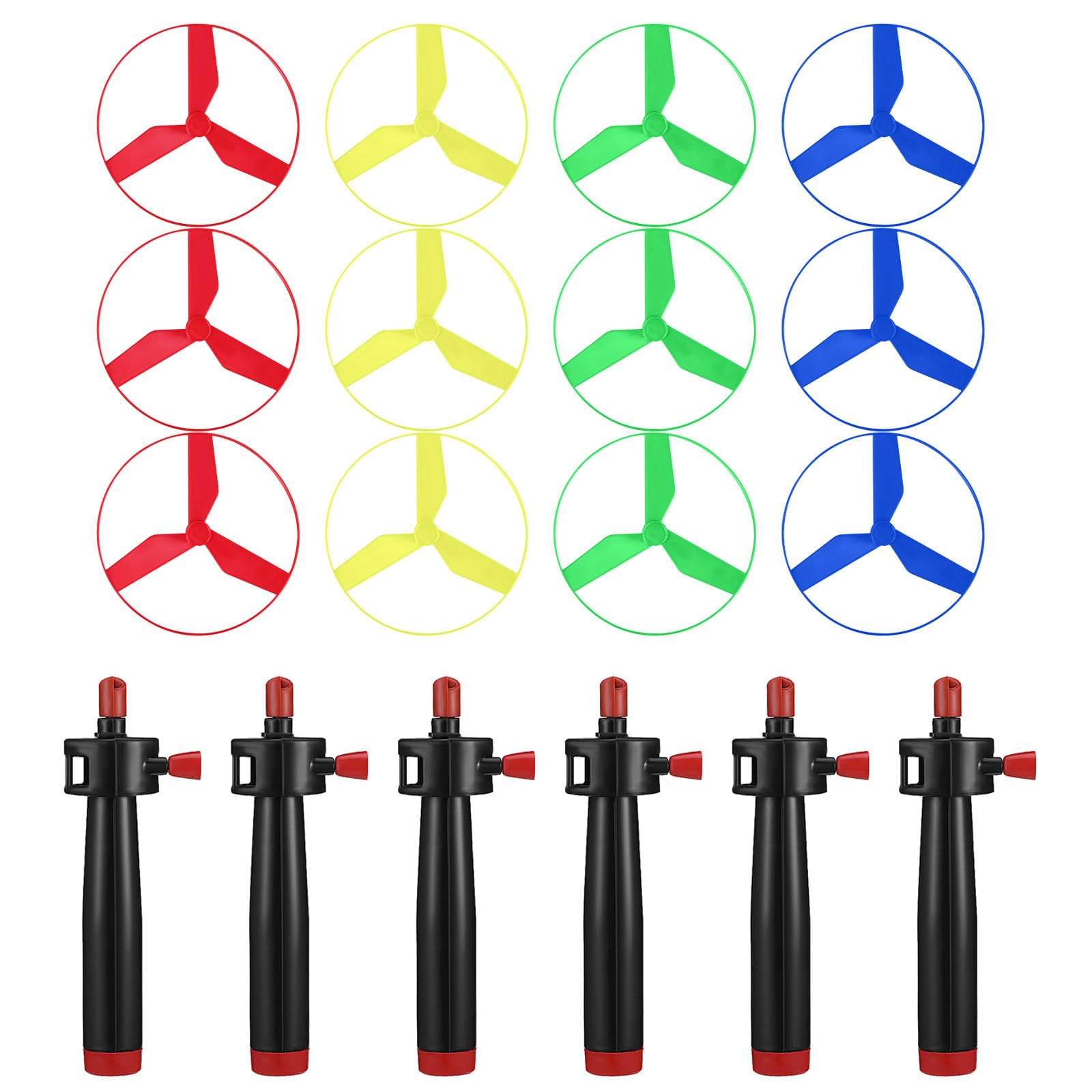 ZWWAAZHF 6PCS Interactive Spiner Launchable Toy Portable Design Promotes Motor Skills in Toddler Flyings Discs Launchers Toyes