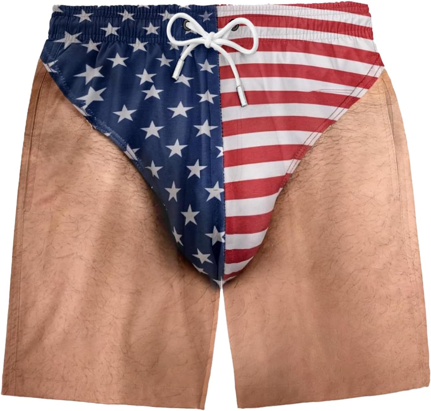 Men's Casual Printed Shorts with Elastic Waistband for Beach Daily Wear