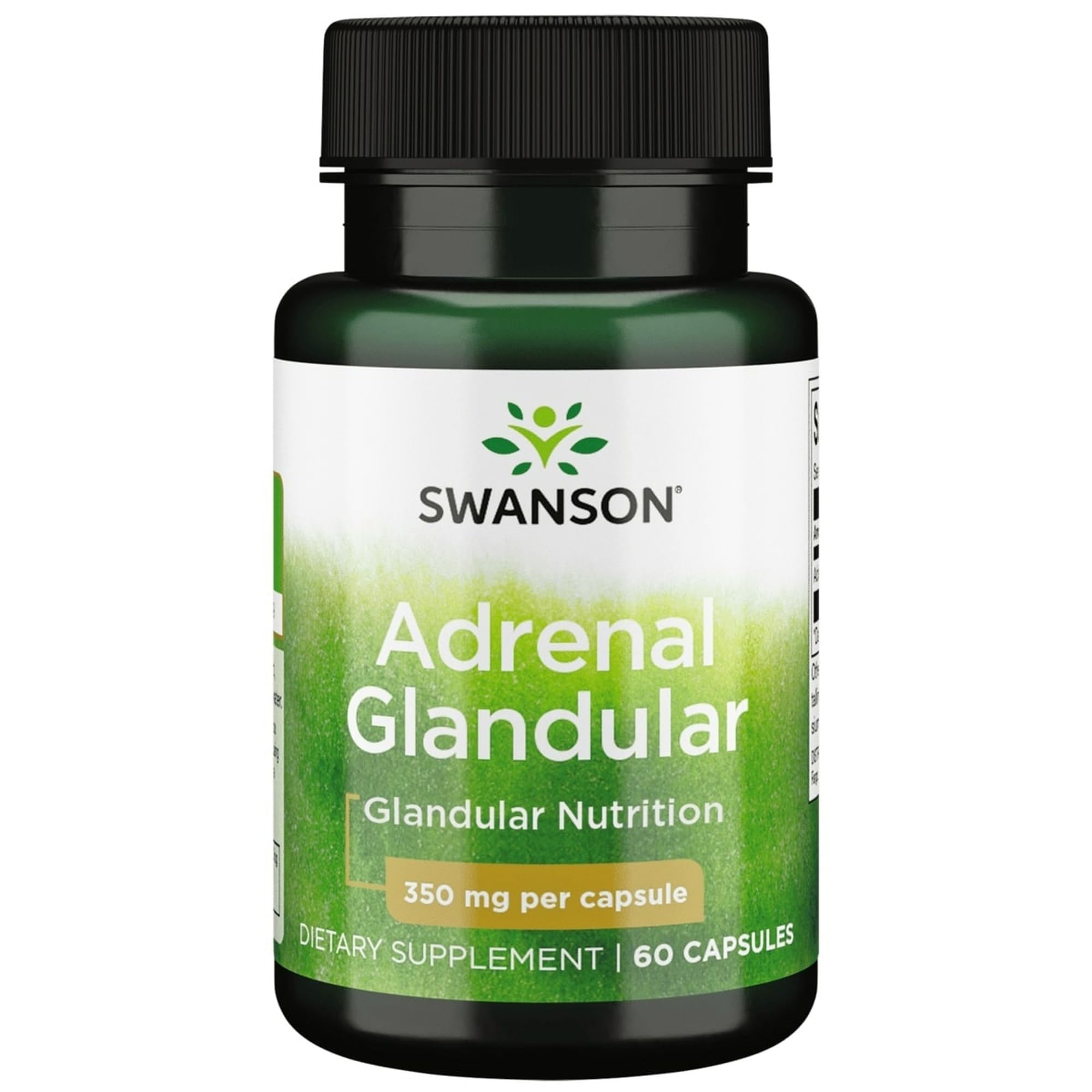 Swanson Adrenal Glandular 350 Mg 60 Capsules