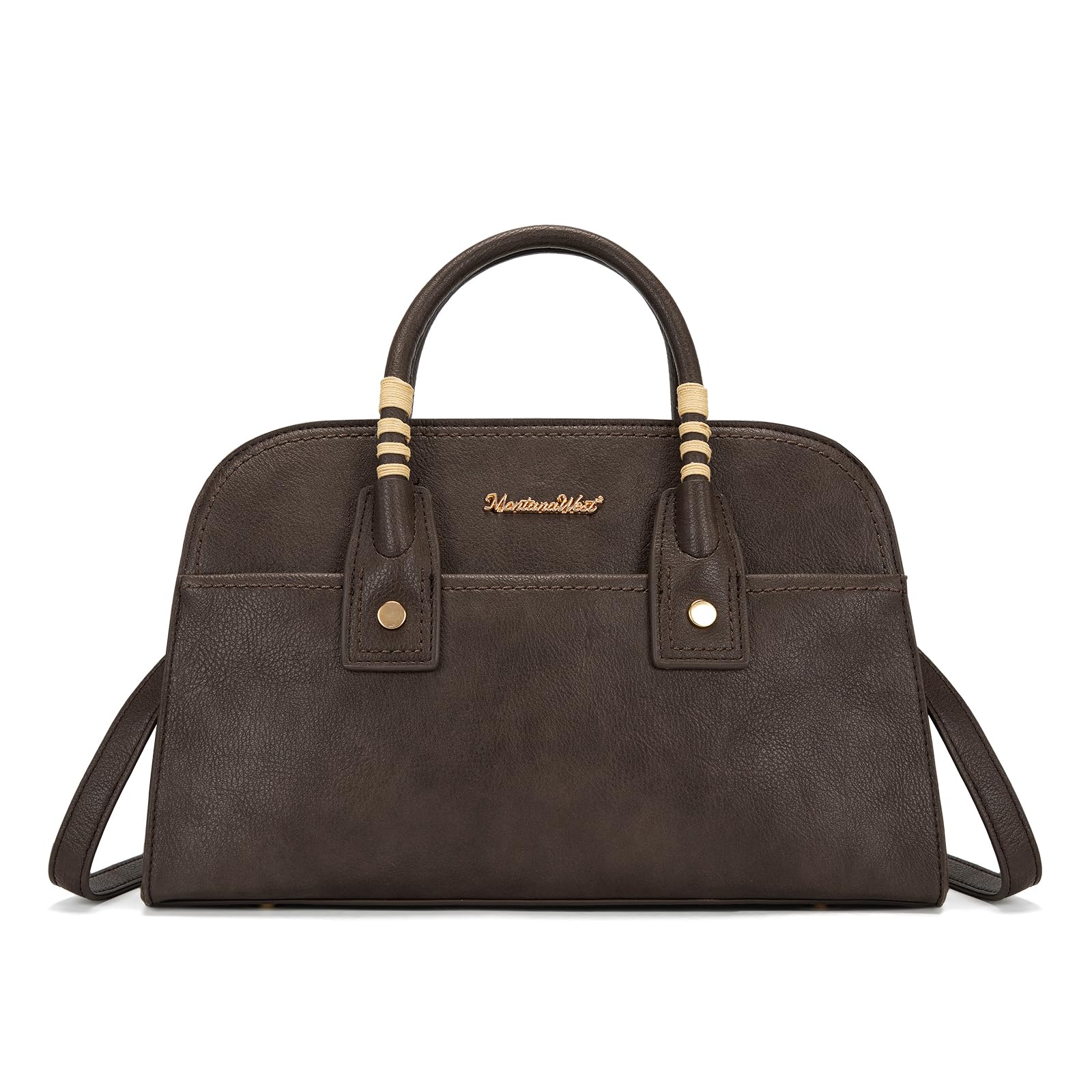 Montana West Structured Satchel Bag for Women, Top Handle Crossbody Purse