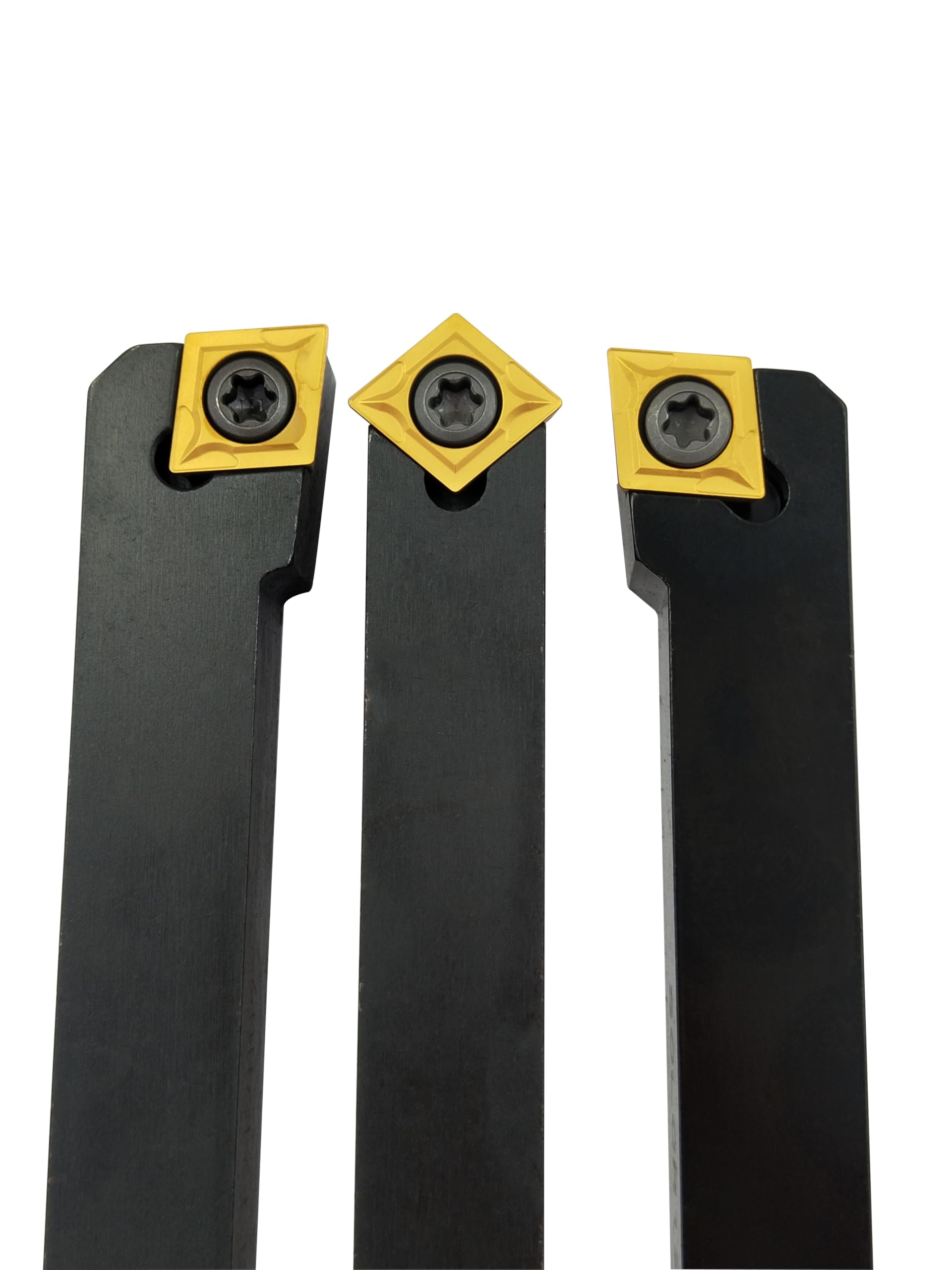 1/2" Outil de tournage 12mm SCLCR1212H09+SCLCL1212H09 + SCMCN1212H09 CNC Porte-outil de tournage externe pour tour ensemble, et 10pièces CCMT09T304 / CCMT32.51 inserts indexables en carbure