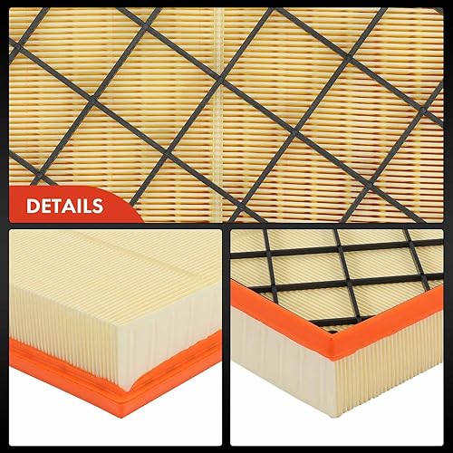 Miniatura 8 de A-Premium Filtro de aire de motor delantero de 2 piezas compatible con Chevrolet Camaro 2016-2022, V8 6.2L, panel flexible, repuesto # 23323508