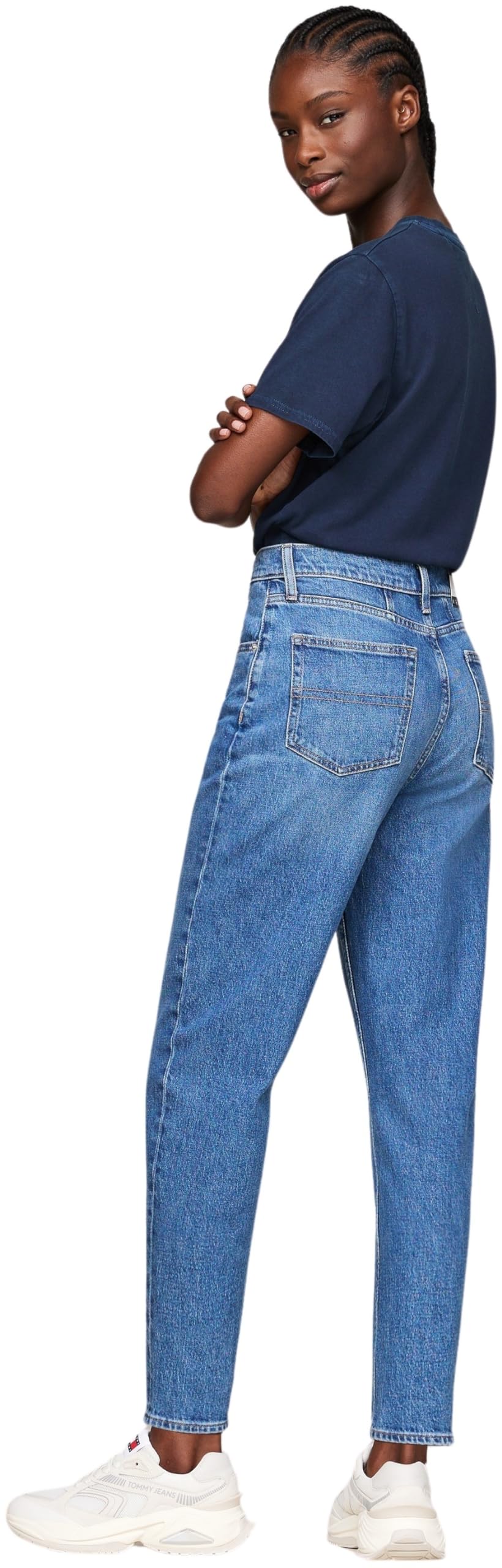 Tommy Jeans Mom Jean Uh Tpr Ch0130 Dw0dw19245 - Stożkowy Kobiety