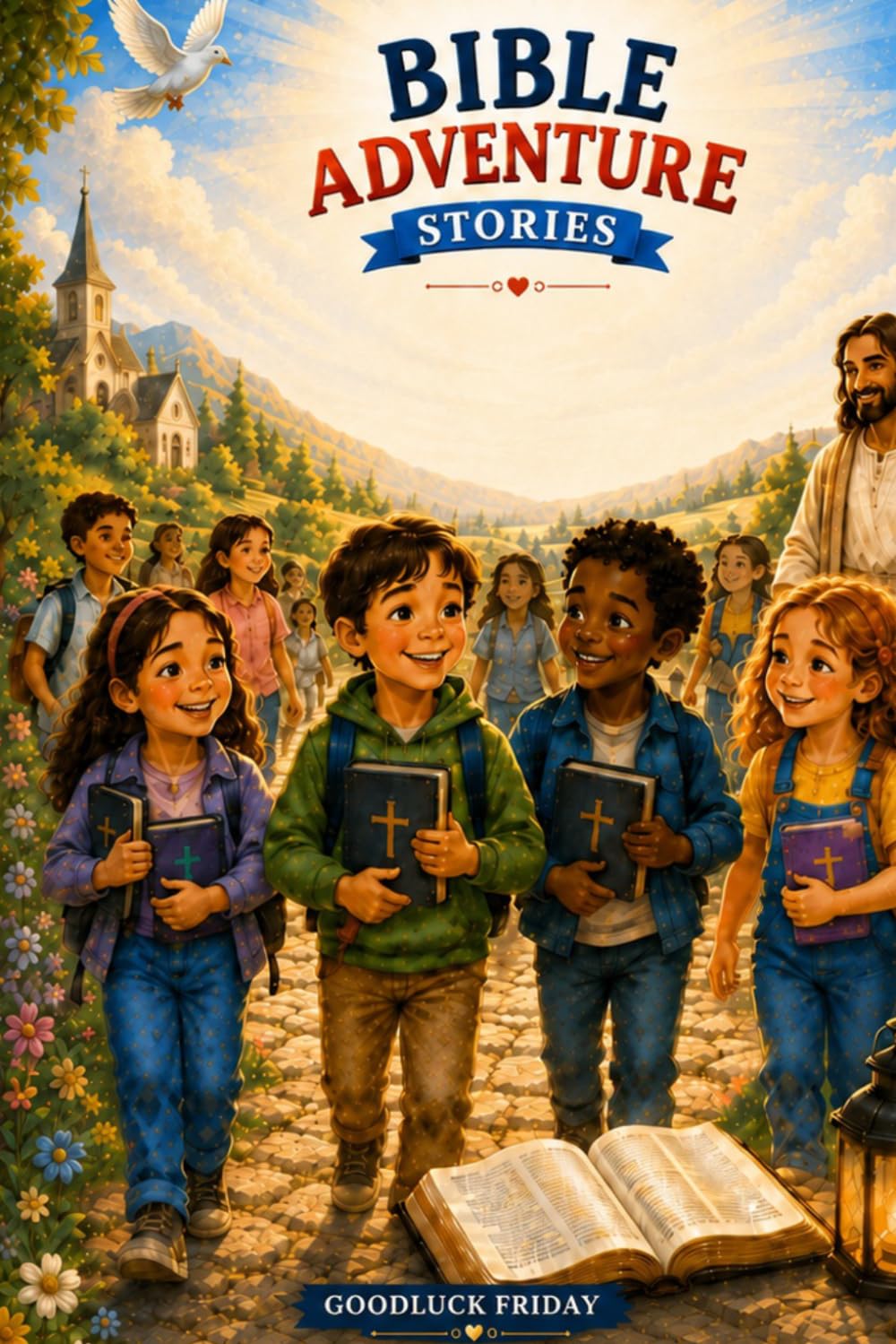 Bible Adventure Stories: Stories of Faith, Courage, Kindness, Prayer, Forgiveness & God’s Love for Growing Hearts (Little Hearts for Jesus Collection)