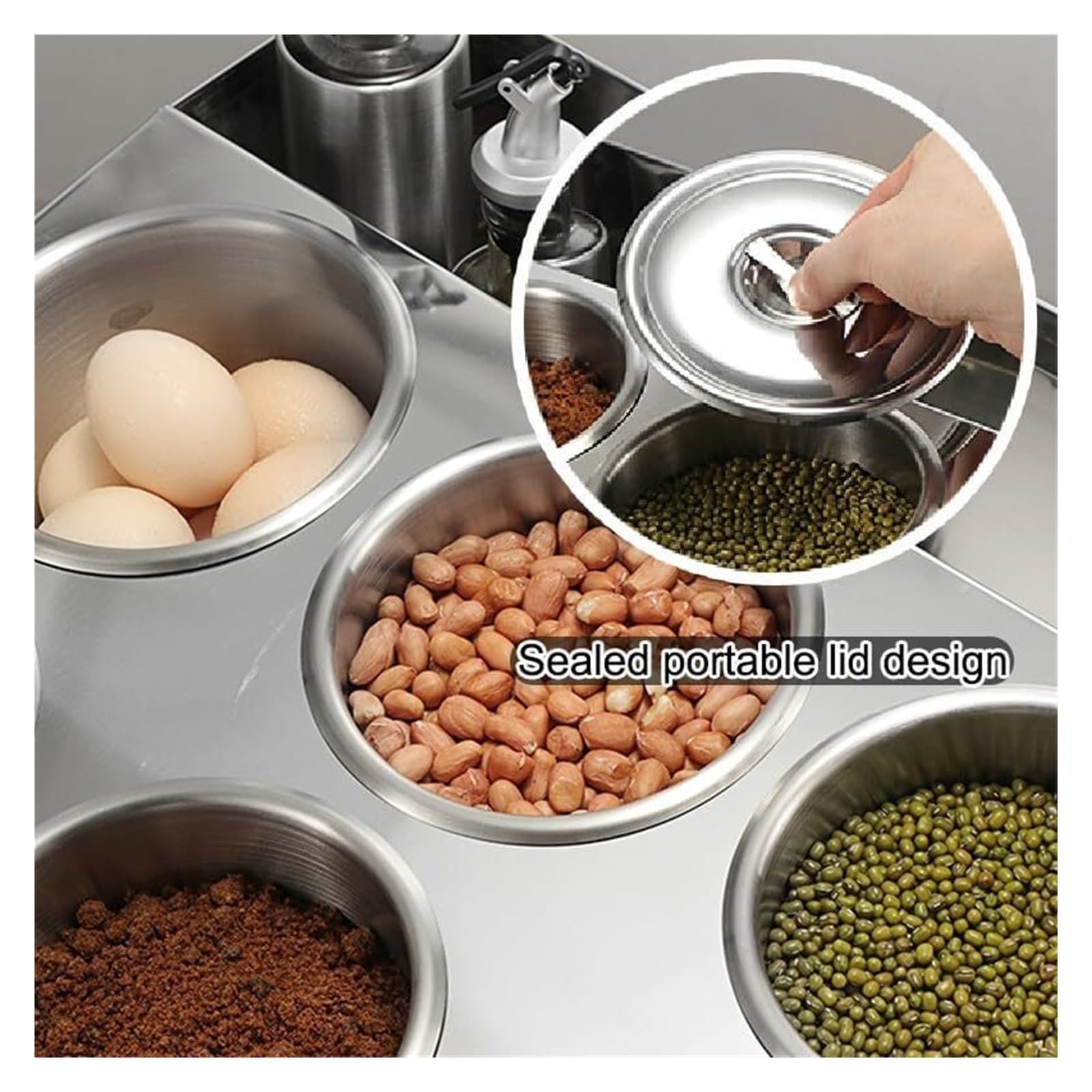 Stazione per pizza con supporto inclinato per piano di lavoro, ripiano posteriore per spezie per salse e ingredienti, soluzione per riporre la cucina (45 x 25 x 12,5 cm)
