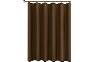 Biscaynebay Quality Fabric Shower Curtain Liner Brown