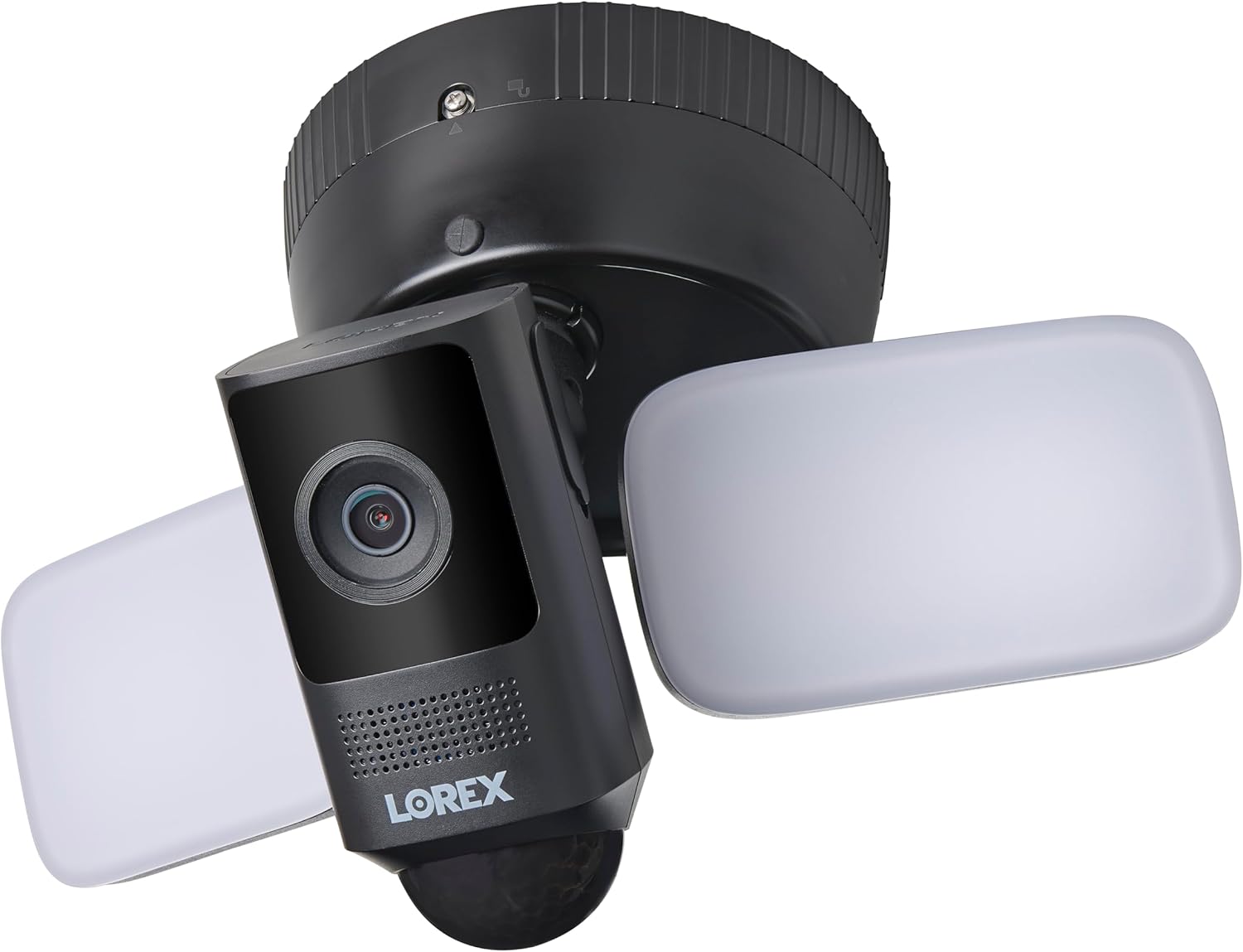 Lorex 2K Wi-Fi Floodlight Security Camera | Black | 32GB MicroSD Card Included | No Monthly Fee | Color Night Vision | Motion Detection | 2-Way Talk | Siren | IP65 Weatherproof | Adjustable LEDs