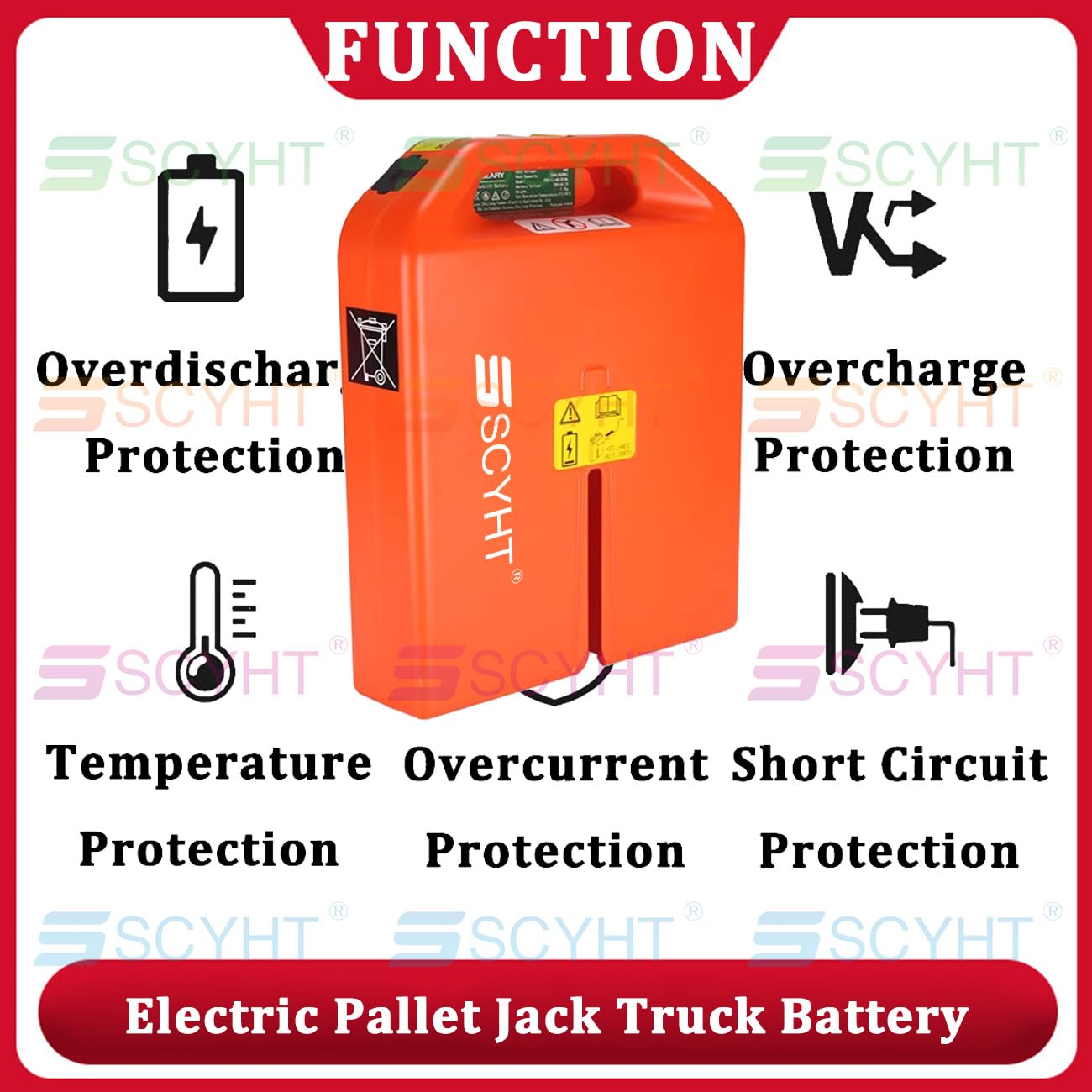 48 V 24 V Elektrostapler-Batterie für PTE15N | Lithium-Batterie für Elektro-Hubwagen PTE20Q LiFePO4-Batterien Wiederaufladbare Batterien mit BMS, Einrastmechanismus