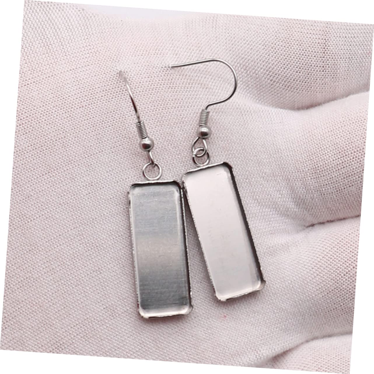 Operitacx 150 Piezas bandeja de metal pendientes de bisel en joyero pendientes ajuste del bisel suministros para hacer aretes joyas Accesorios Pedalier suministros para manualidades