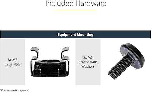 Miniatura 5 de StarTech.com Estante universal voladizo de montaje en rack de 19 pulgadas para rack y gabinete de equipos de red de 19 pulgadas, acero resistente,