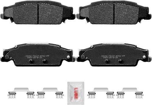ACB ZONE Juego de pastillas de freno trasero disco de cerámica con hardware DS922 Reemplazo para Cadillac Cts 2003 2004 2005 2006 2007 2005-2007