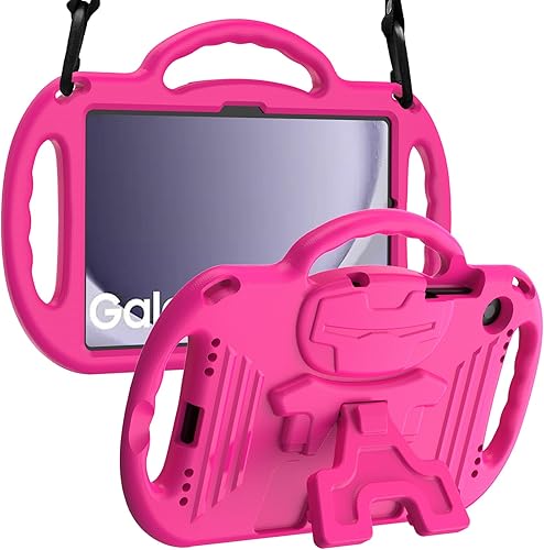 Miniatura 10 de LTROP Funda para Samsung Galaxy Tab A9 Plus 2023 de 11 pulgadas (modelo SM-X210X216X218) con asa de correa para el hombro y soporte, funda a prueba