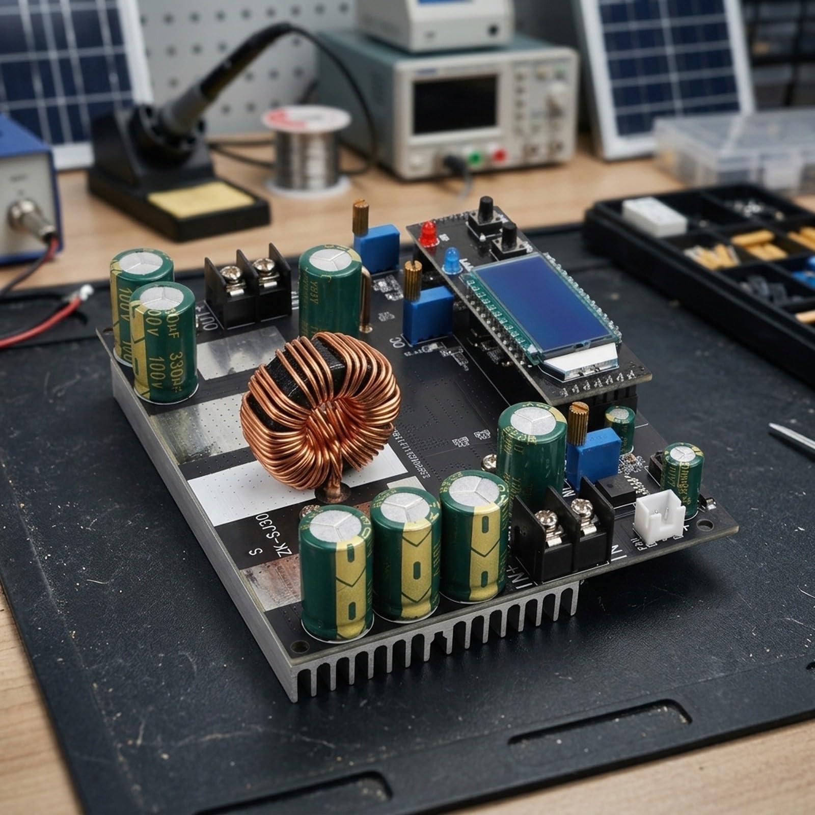 Contrôleur solaire Buck-Boost 700 W MPPT DC 6-80 V (avec écran)