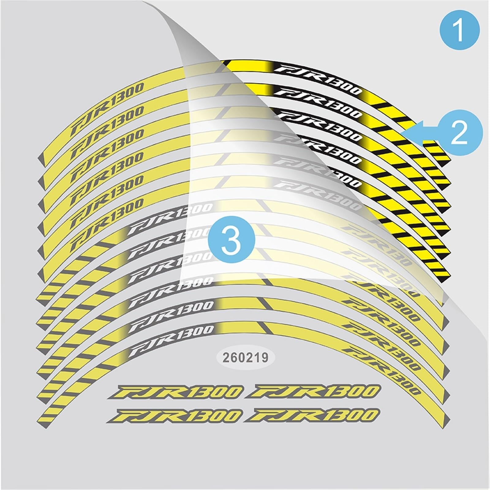YESKIT Raddekorationsaufkleber Für SV650 SV650S SV1000 Motorradreifen Felgenstreifenaufkleber(Color3)