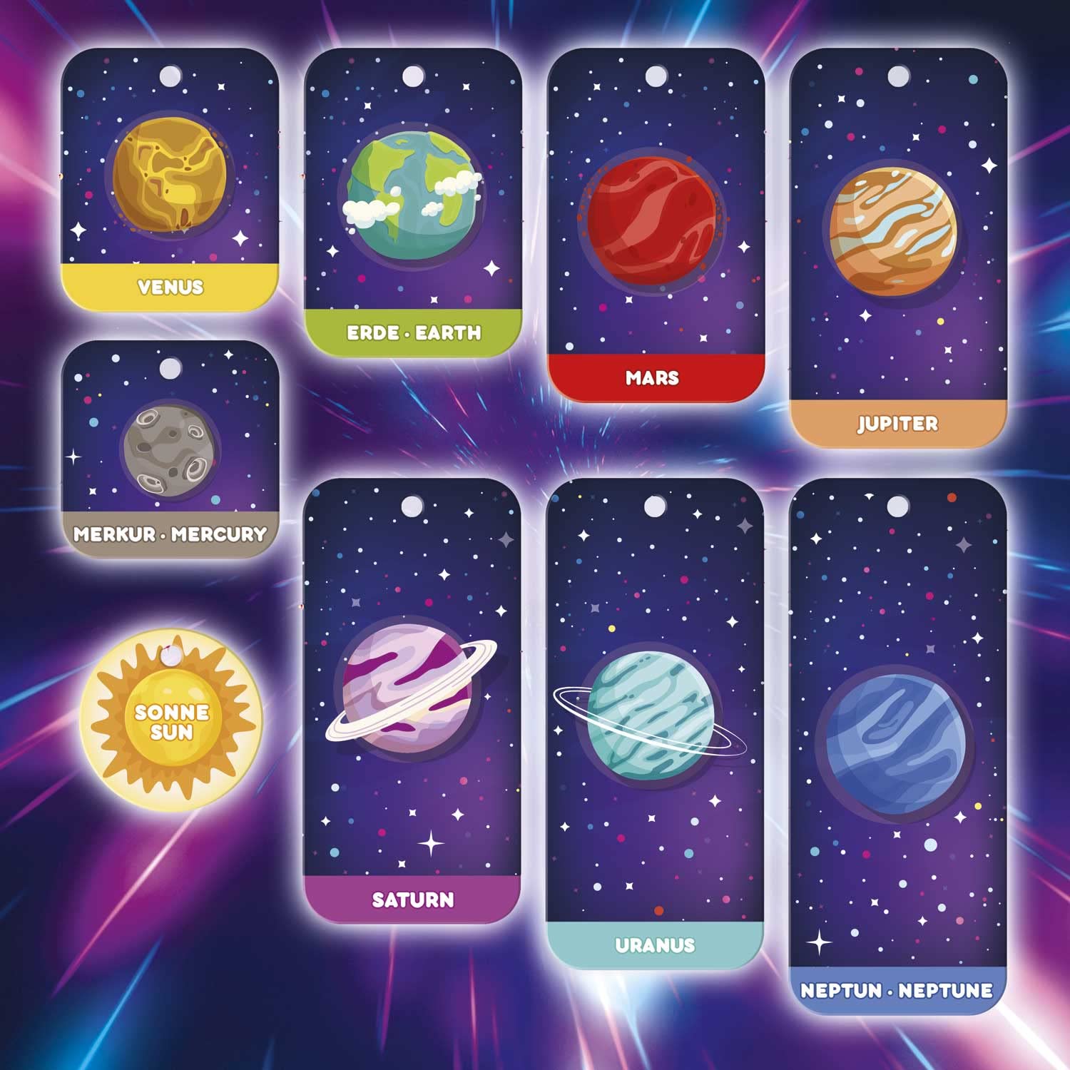 INKEE Space, Set di bombe da bagno bambini, 5 bombe da bagno planetarie per bambini, multicolore e con diverse profumazioni
