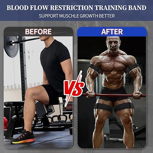 Miniatura 5 de Booty Bands Adjustable Exercise Bands, Blood Flow Restriction Bands, Workout Equipment Home Gym, None Slip BFR Bands for ManWomen, Increase Muscle