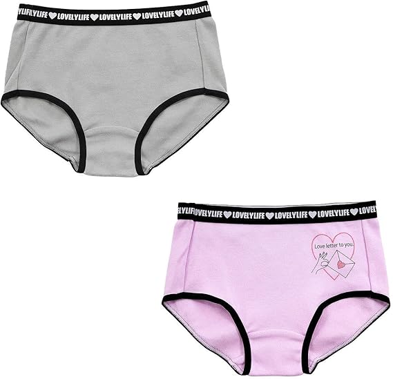 Amazon アイリン 女の子 ショーツ かわいい ジュニア 綿100 ロゴプリント 8枚組 ショーツ 通販