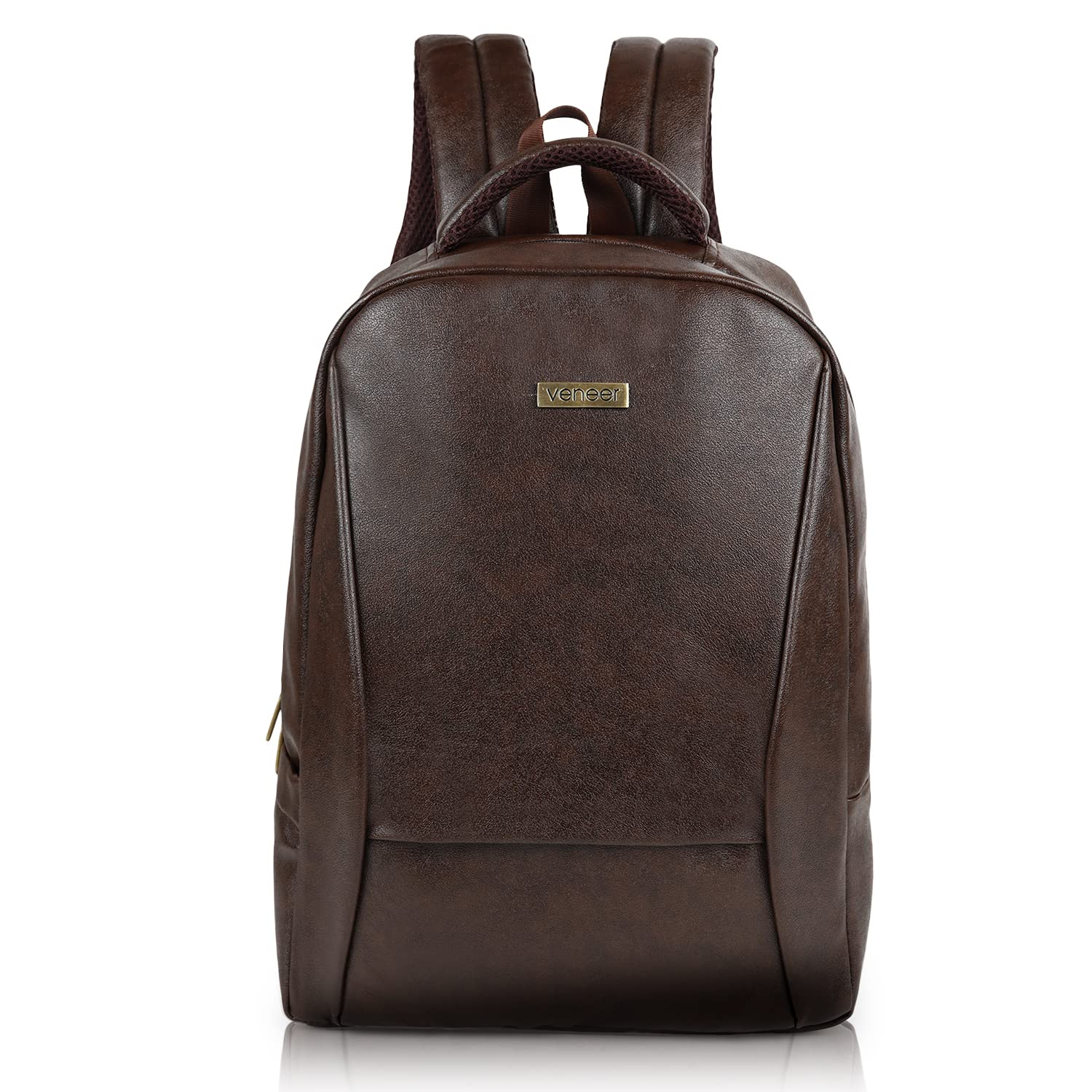 veneer PU Leather Casual 23L Trendy Travel Office Laptop Shoulder Daytrip College Business Backpack For Unisex-picture-51