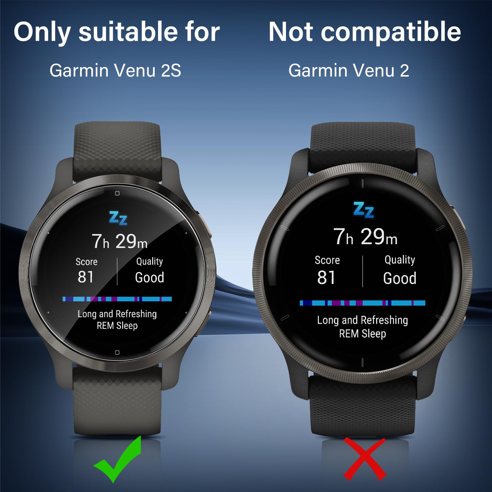Protector De Pantalla Para Garmin Venu 3S (4 Unidades) - Vidrio Templado 9H, Antiarañazos, Fácil Instalación