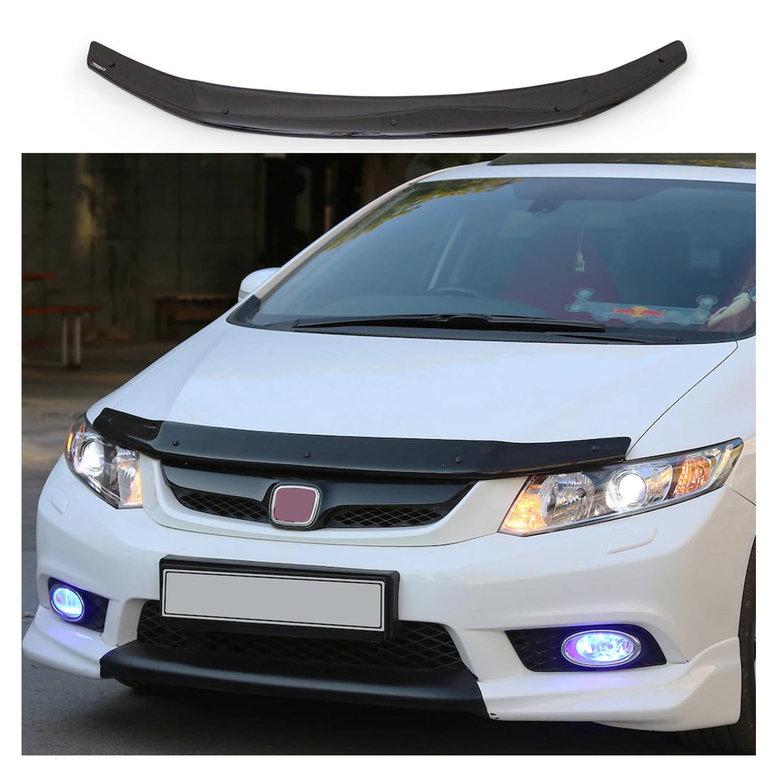 Bonnet Protector for Honda Civic 9 FB7 (2012-2016) – Piano Black