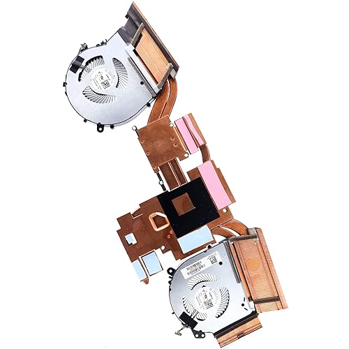 Miniatura 5 de Deal4GO Ventilador de refrigeración de CPU y GPU con disipador de calor Conjunto de módulo térmico L87237-001 Reemplazo para H P Omen 15-DH 15-DH000