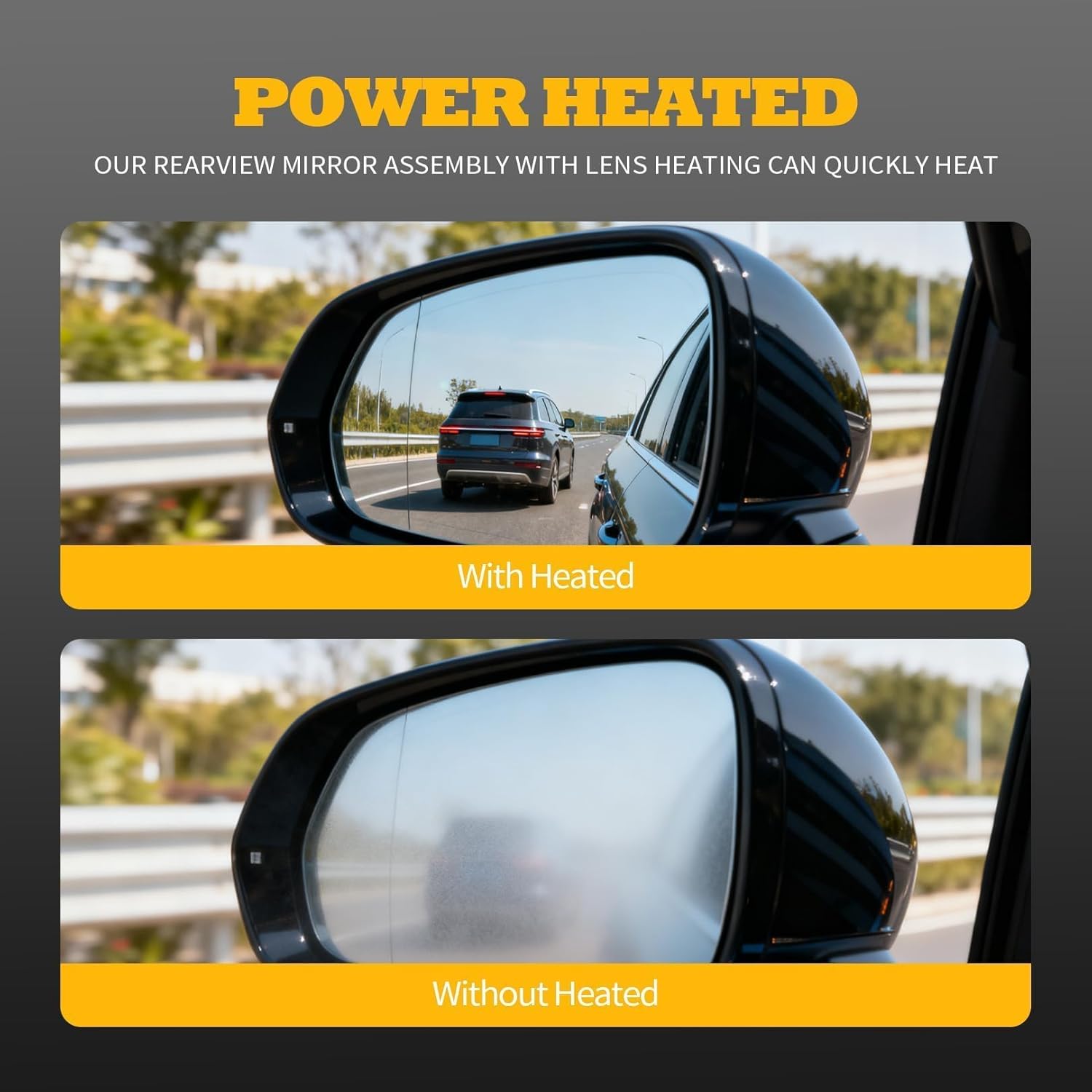 Left Driver Power Side Mirror Assembly Compatible with Accord 2008 2009 2010 2011 2012 Heated Manual Folding 76258-TA5-A11 Black (5Pins)