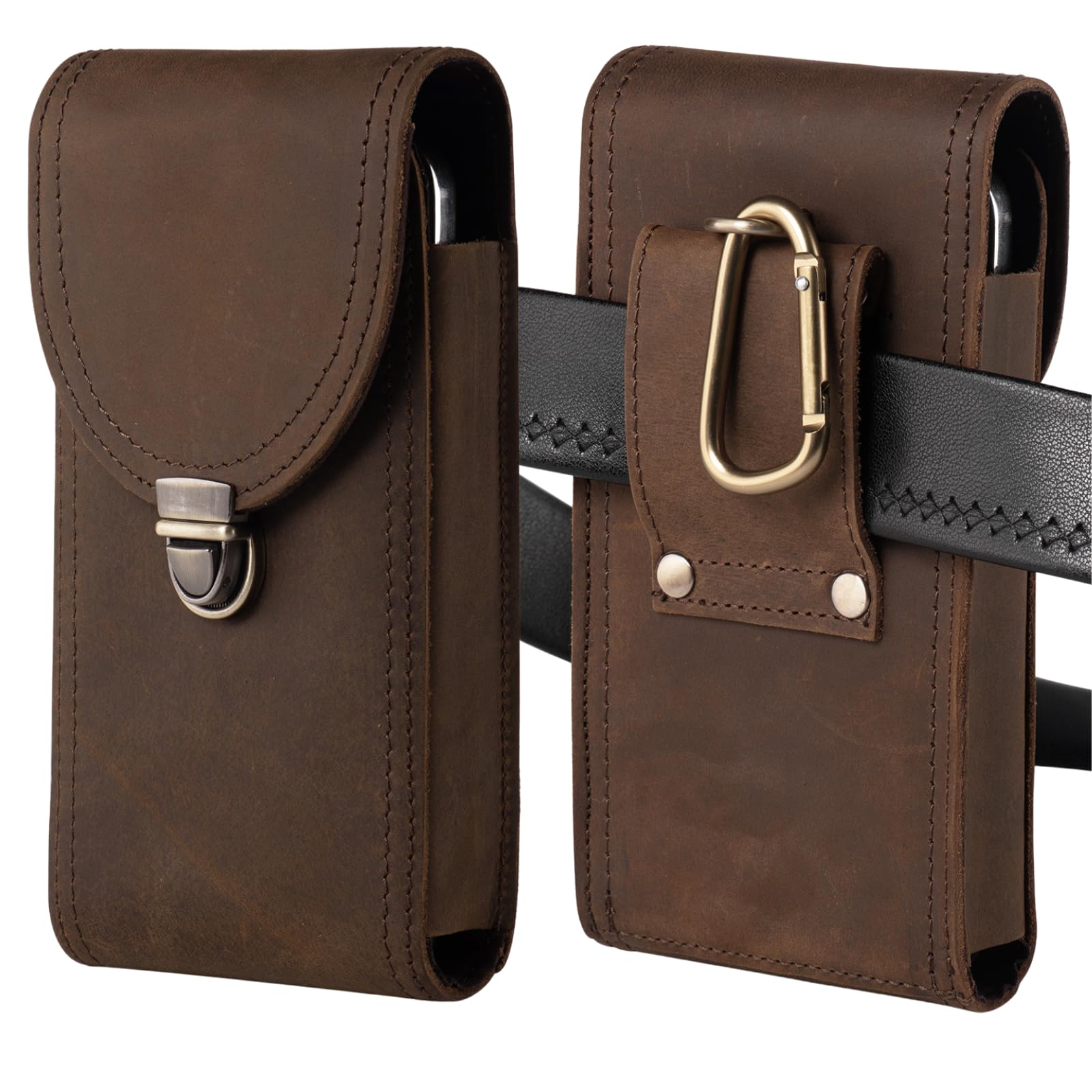Étui de ceinture en cuir pour Samsung S25 et S24 Ultra idéal pour vos voyages
